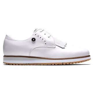 Women's Footjoy Sport Retro Spikeless Golf Shoes White NZ-32701